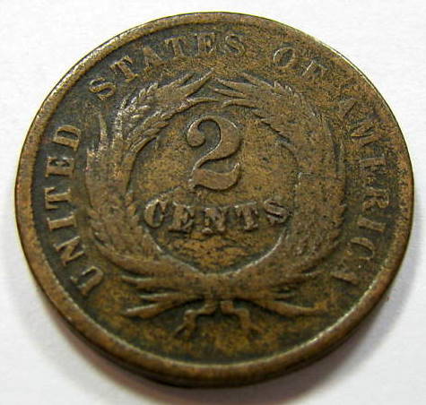 1864-2-Cent-Piece,-Small-Oops-Lg--Motto...does-It-Make-VG?